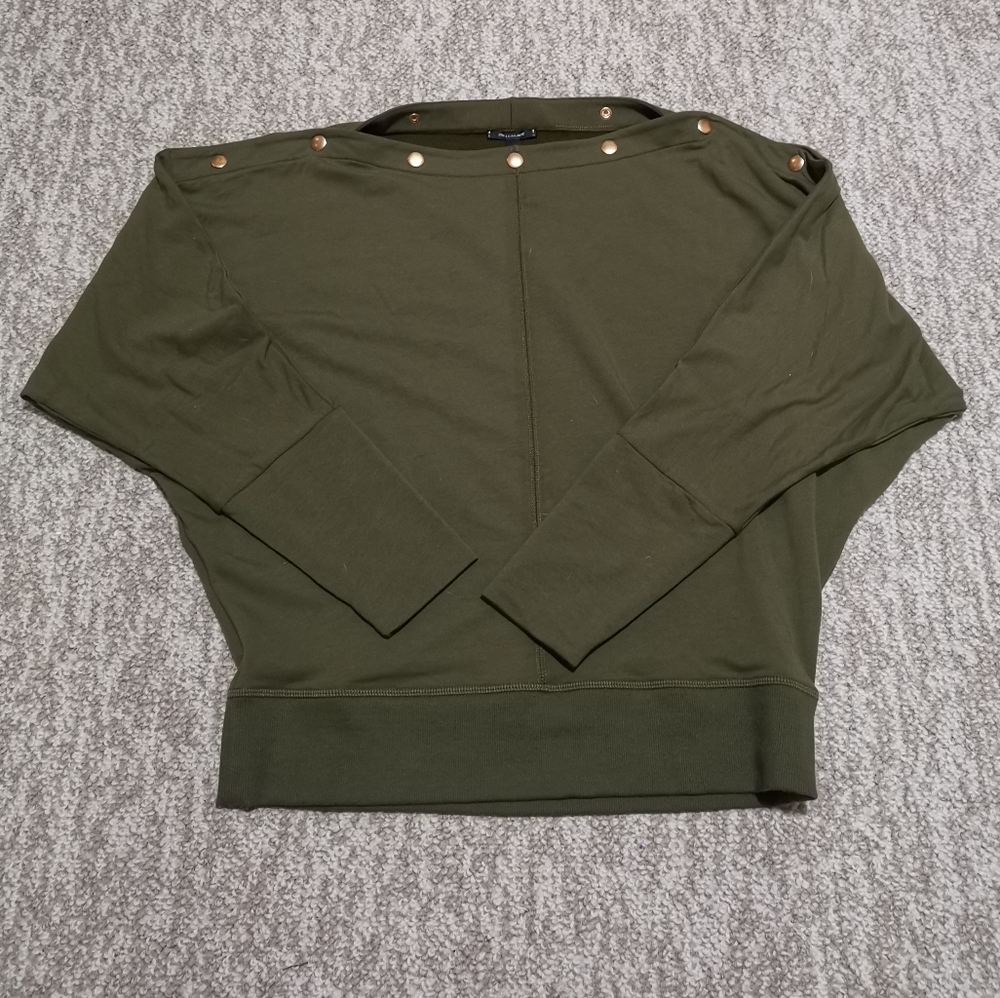 Stella & Dot Olive Green Tunic with Gold Accents
